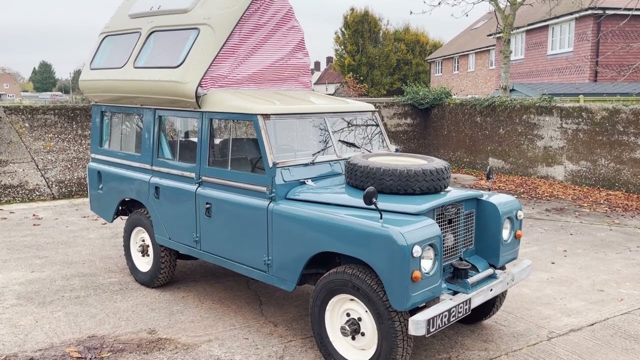 land rover series 2a 109 2 6 dormobile for sale walkaround + starting, idling