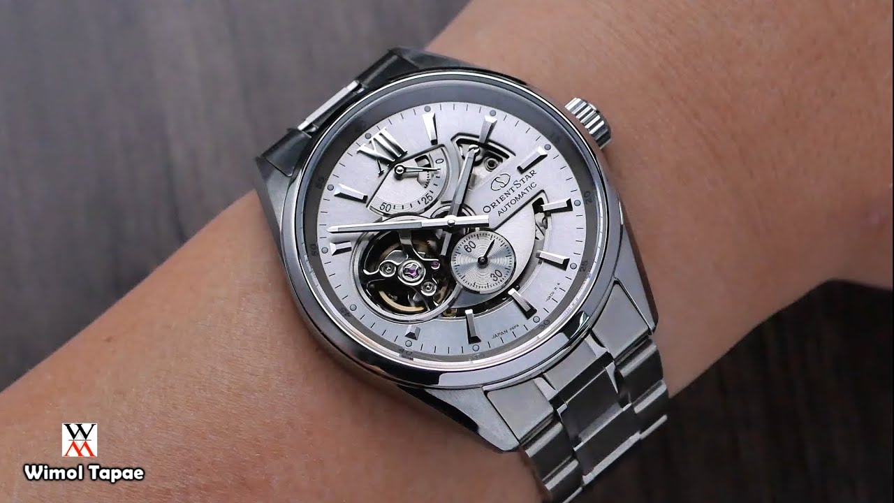 สีเงินล้วนๆ อย่างสวย! Orient Star Semi-Skeleton Silver - Wimol Tapae