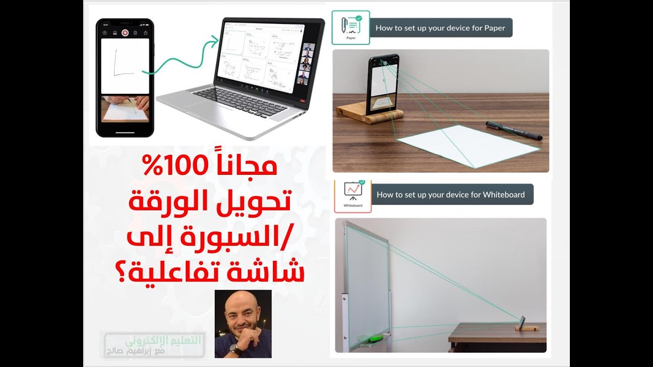 مجانا : تحويل الورقة/السبورة إلى شاشة تفاعلية