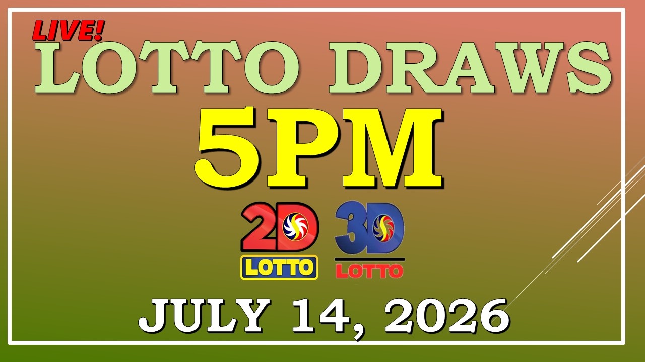 LOTTO RESULT 5PM DRAW ,  JULY 14, 2026@LottoResultTV15K