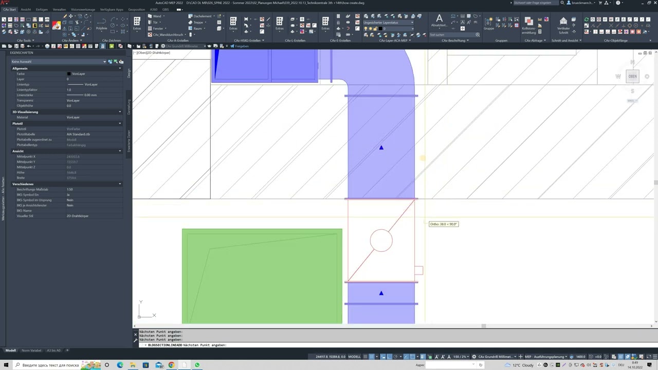 AutoCad MEP - How create 3D Section view
