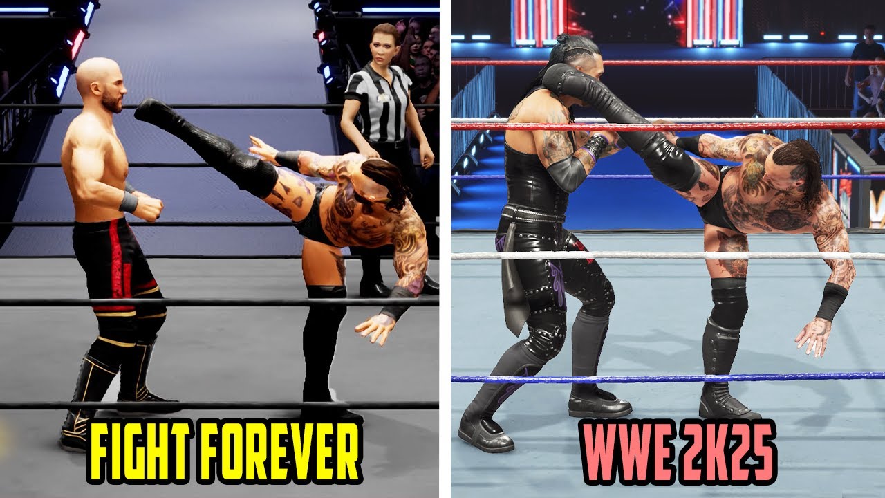 AEW Fight Forever vs WWE 2K25 - Signature, Finisher & Entrance