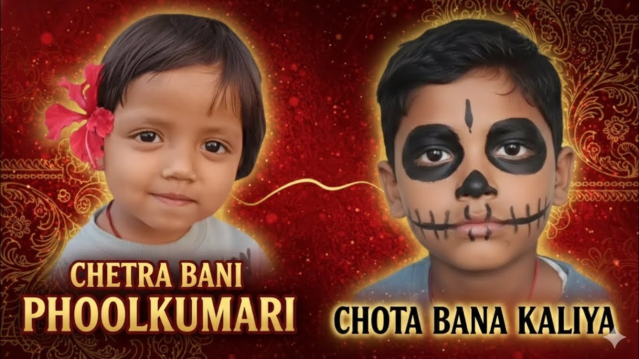 Chetra Bani Phoolkumari & Chota Bana Kaliya | Kids Face Paint & Look Book 🌸💀