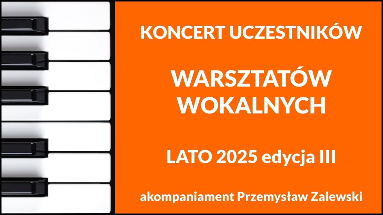 Koncert uczestników warsztatów wokalnych LATO 2025  III Nutka Cafe pianino Przemysław Zalewski