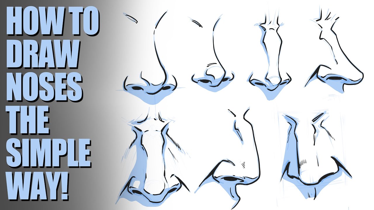 How to Draw Noses - The Simple Way!