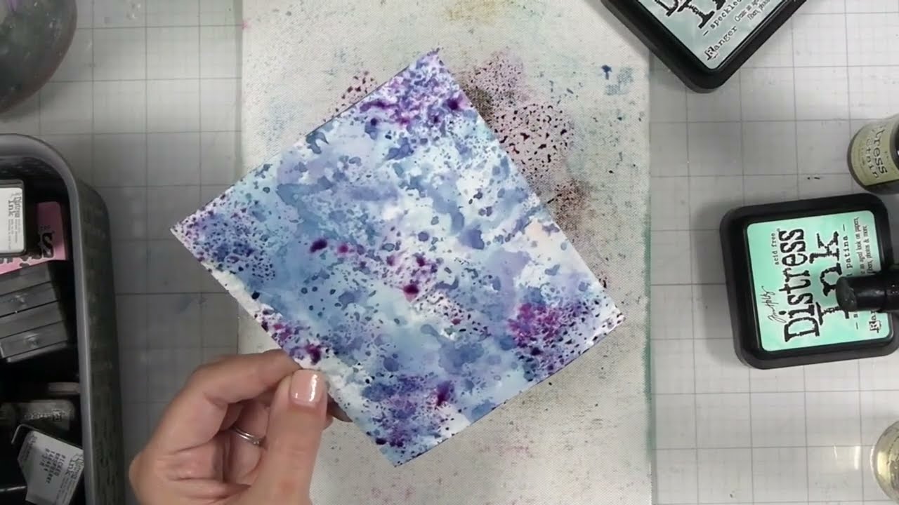 Try This Simple Distress Ink Smush for Amazing Backgrounds! Day 5