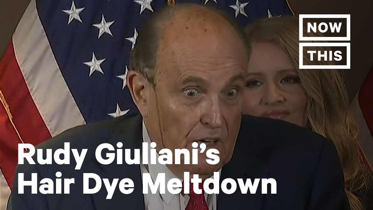 Rudy Giuliani's Hair Dye Leaks at One-of-a-Kind Press Conference | NowThis