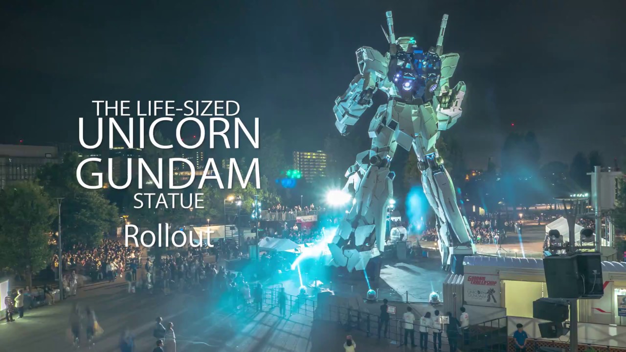 THE LIFE-SIZED UNICORN GUNDAM STATUE Rollout