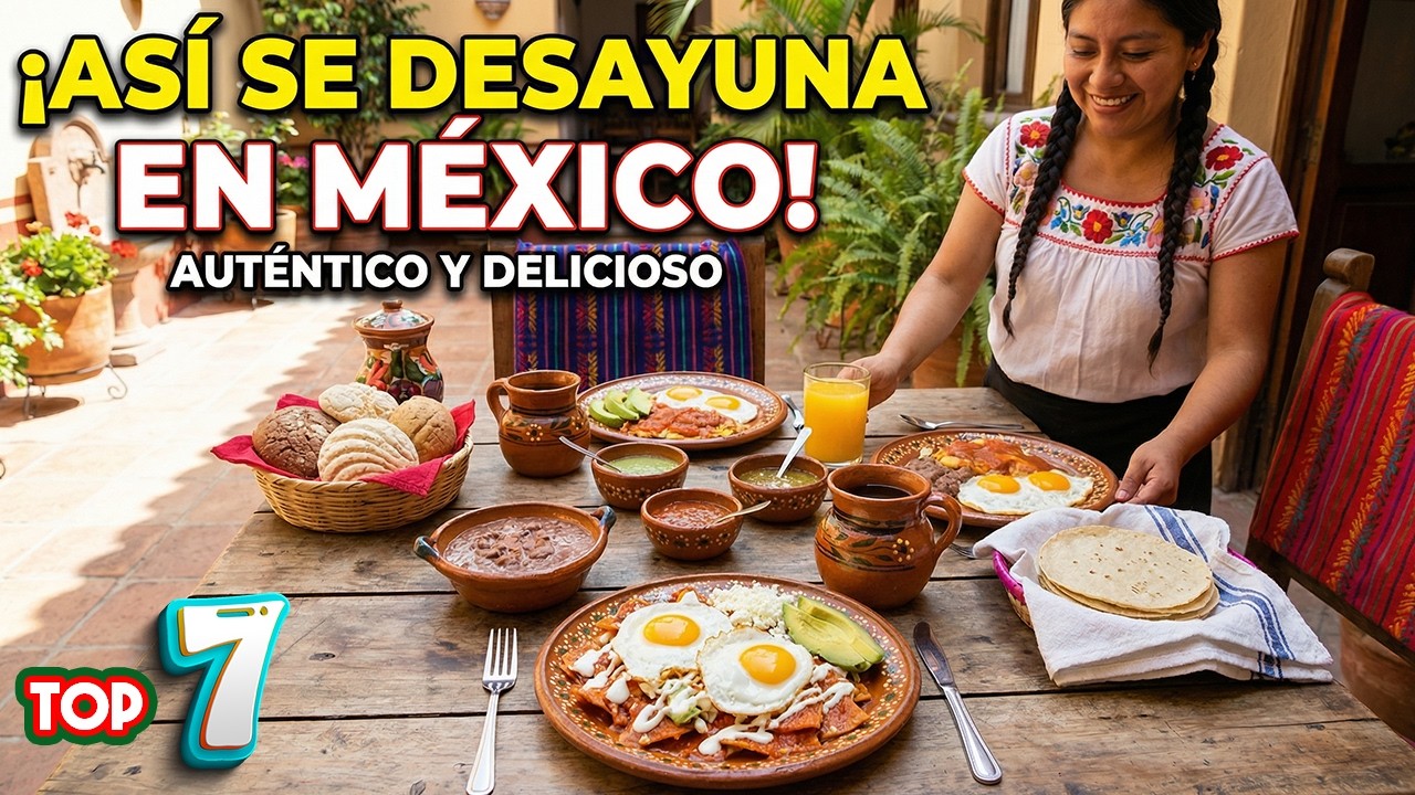 ¡Así se desayuna en Mexico!  Los 7 desayunos que conquistan a todos los Mexicanos en las mañanas