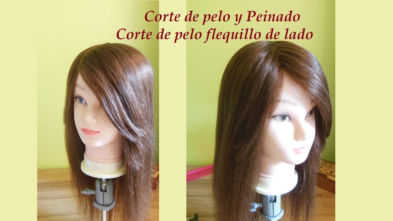 Cómo cortar el flequillo de lado | Corte de flequillo largo lateral | Corte de pelo franja lateral