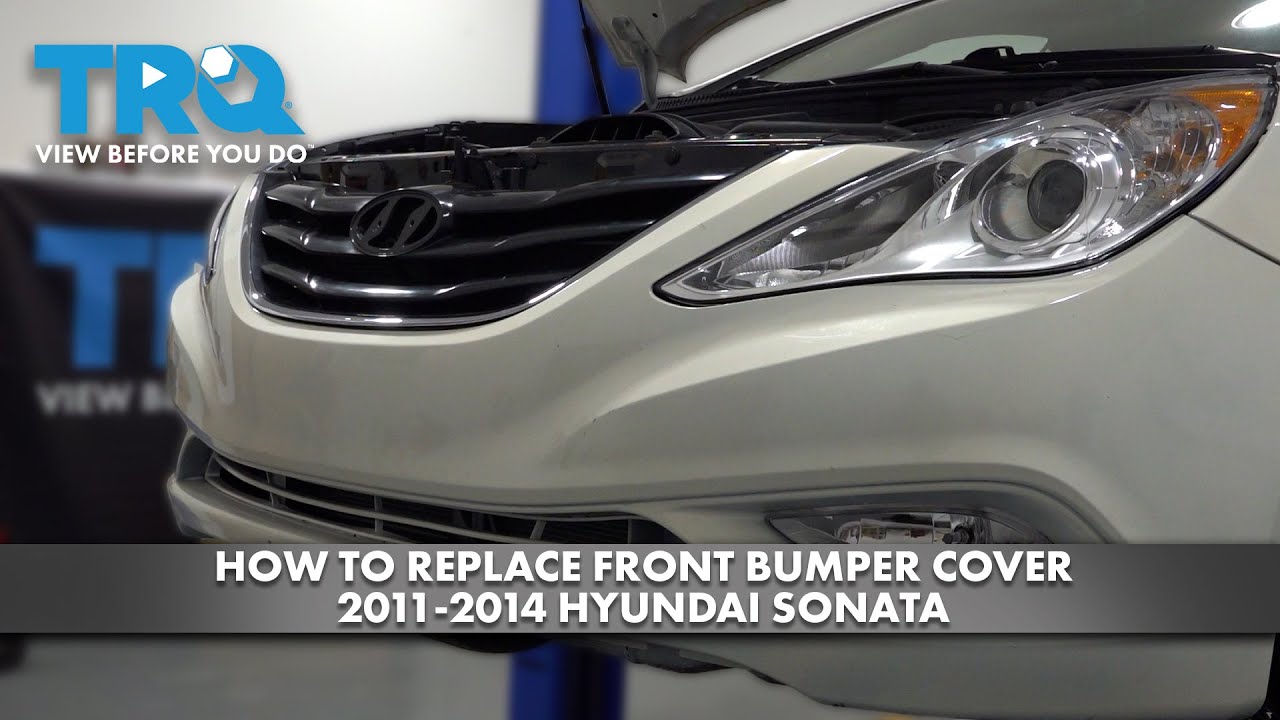 Как заменить накладку переднего бампера на Hyundai Sonata 2011-2014