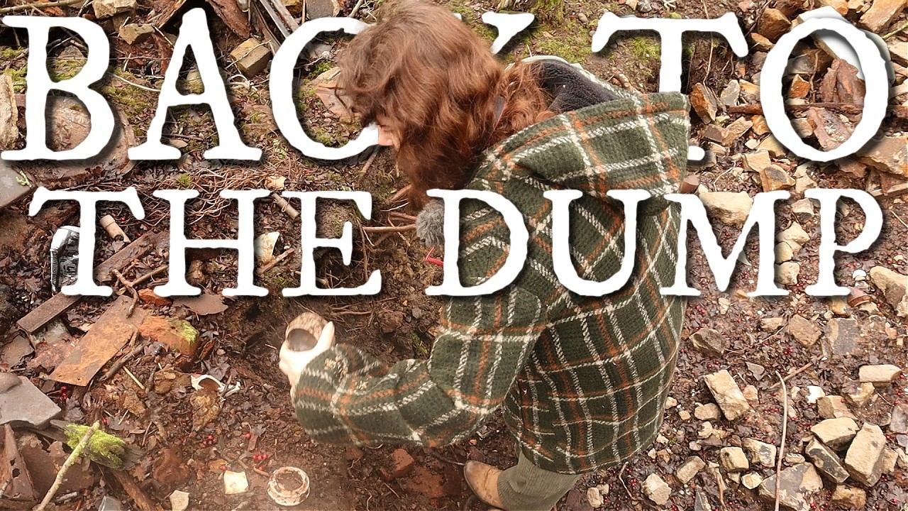 Mystery Finds Back At The Bottle Dump- Mud And Brambles In The Woods!