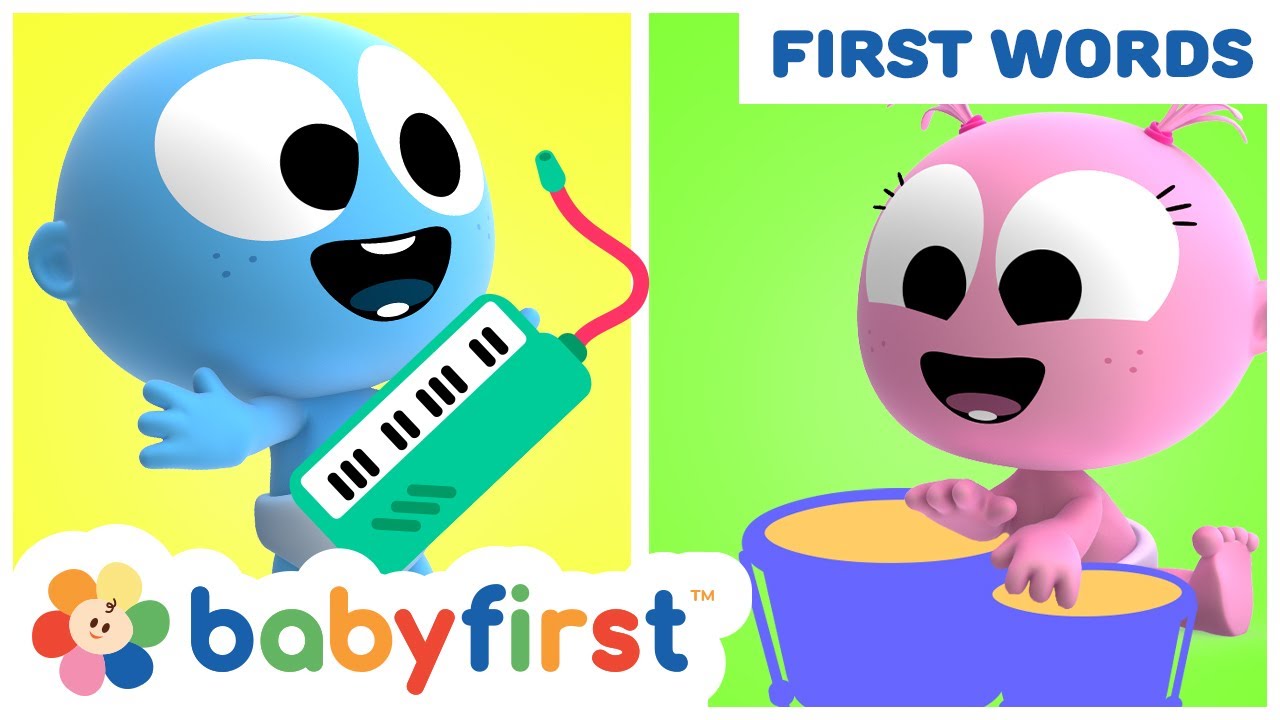 Laughing With GooGoo & GaaGaa baby | Learn Bongos & More musical Instruments for kids | BabyFirst TV
