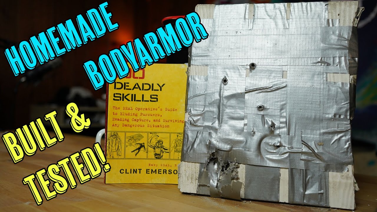 Homemade Body Armor from 100 Deadly Skills, tested!