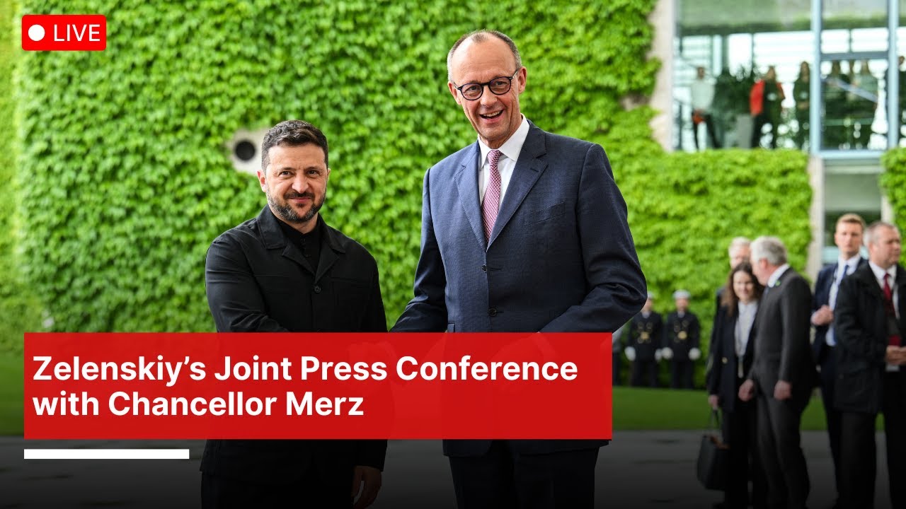 LIVE: German Chancellor Merz & Zelenskiy Hold Joint Press Conference in Berlin | DWS News | AC1I