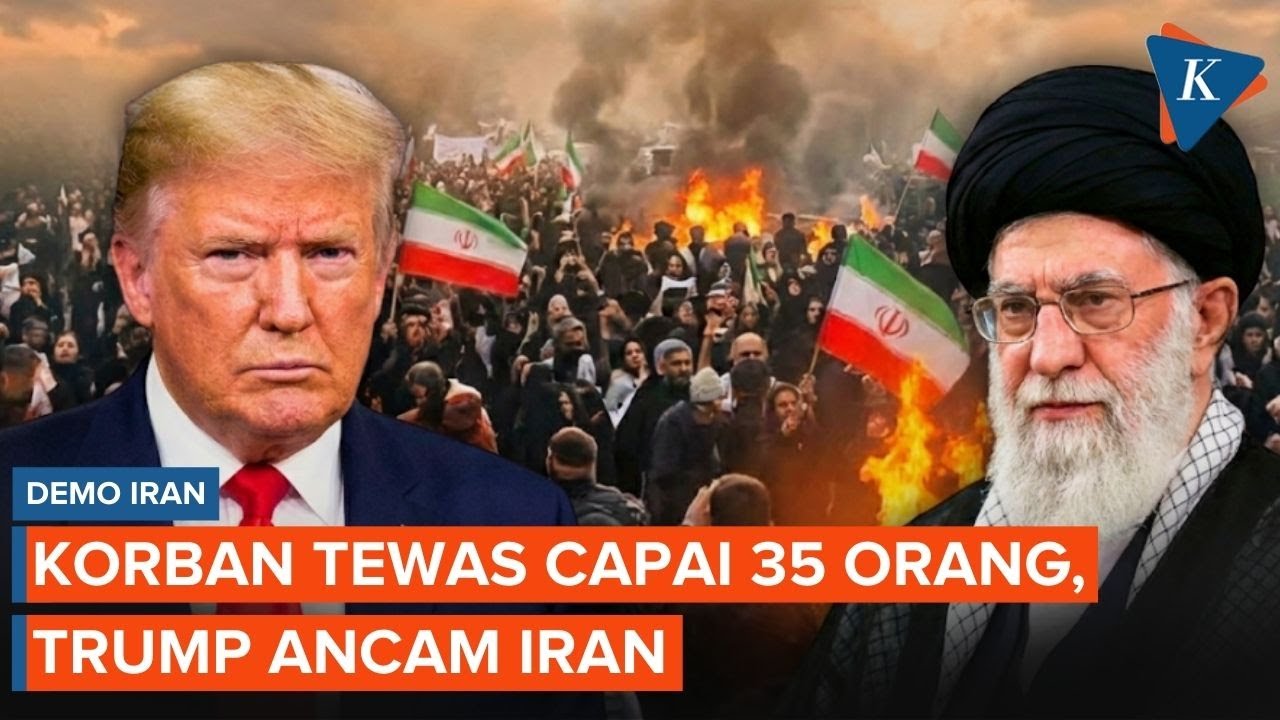 35 Orang Tewas dalam Demo Iran, Trump Ancam Teheran