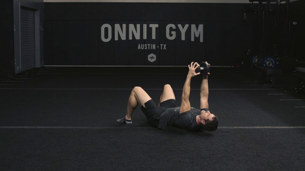 Dumbbell Pullover on Floor