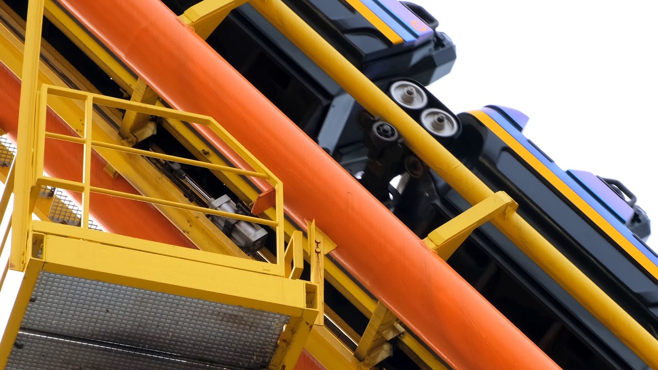 Vekoma Boomerang dropping chain lift mechanism | ระบบลิฟต์โซ่เนิน 2 รถไฟเหาะบูมเมอแรง