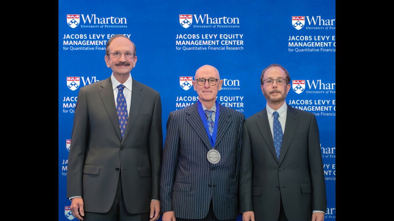 Presentation of the Wharton-Jacobs Levy Prize to Sanford &ldquo;Sandy&rdquo; J. Grossman