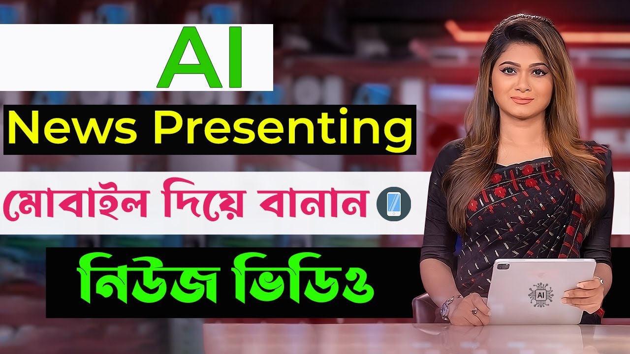 How to Make News Video with AI | AI News Presenter | মোবাইল দিয়ে ভিডিও তৈরি করুন |