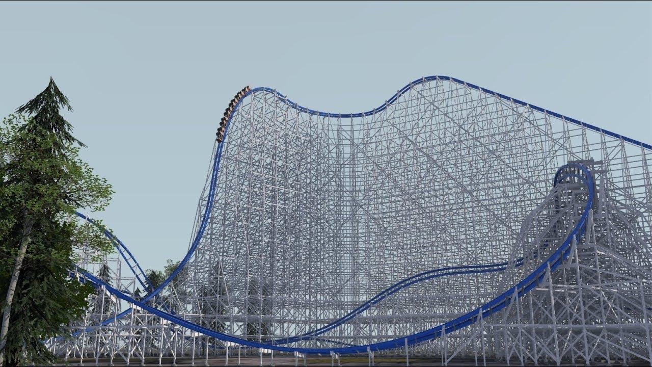 Hakugei / 白鯨 | Nagashima Spa Land RMC REAL LAYOUT Animation | NoLimits 2