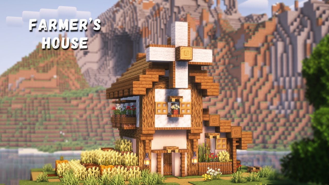 Minecraft: How to Build a Farmer's House | Easy Relaxing Tutorial
