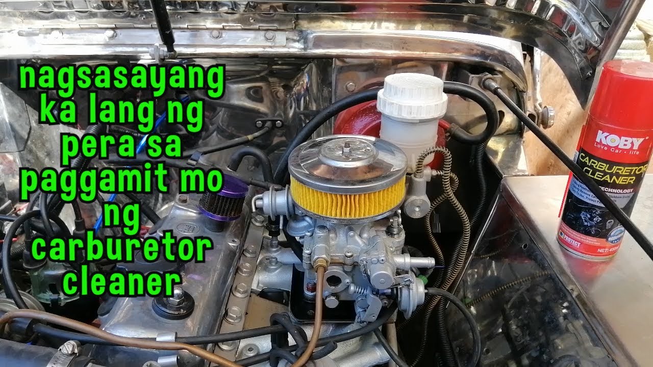 Walang kwenta gumamit ng carburetor cleaner