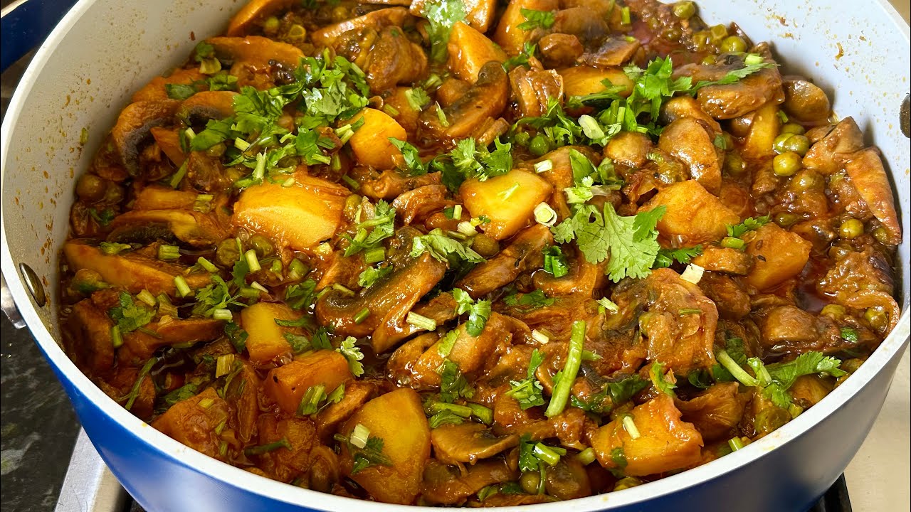 Pan Fried Mushroom and Potato Recipe / vegan recipe