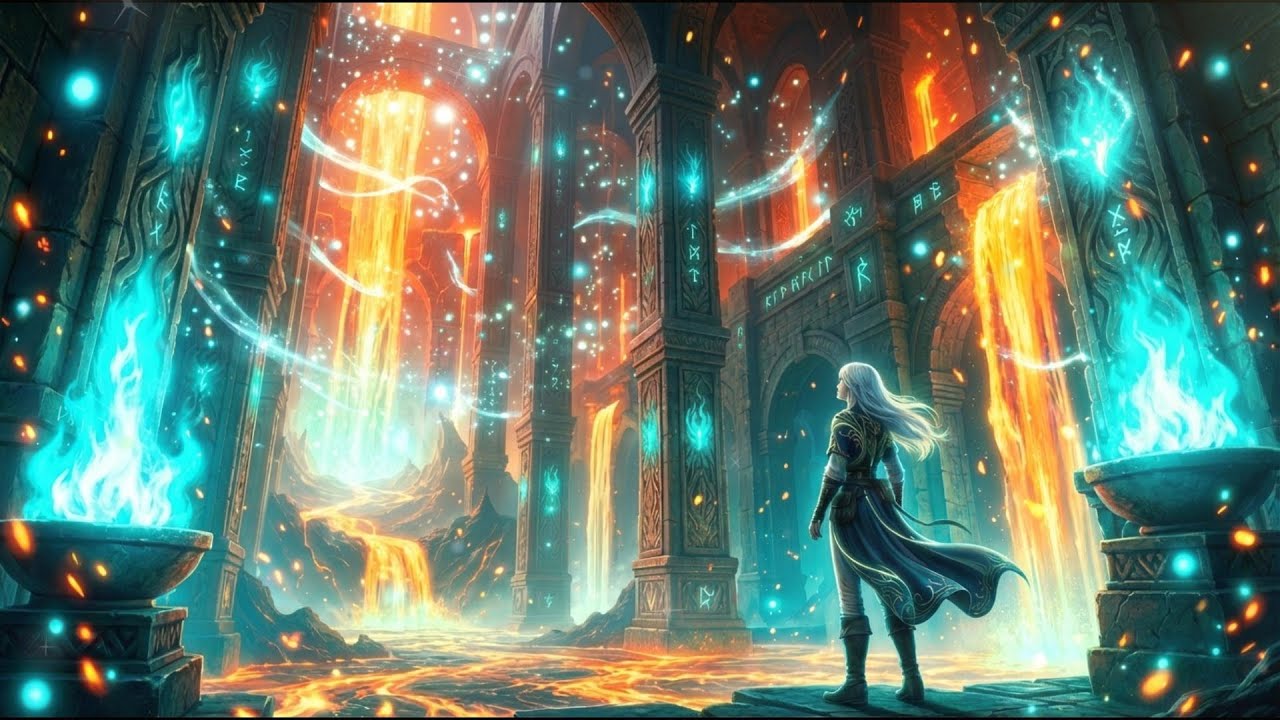 【Celtic Music】Temple of Eternal Flames | 2 Hours | D&D / TTRPG【ケルト音楽/作業用・勉強用・睡眠用BGM】