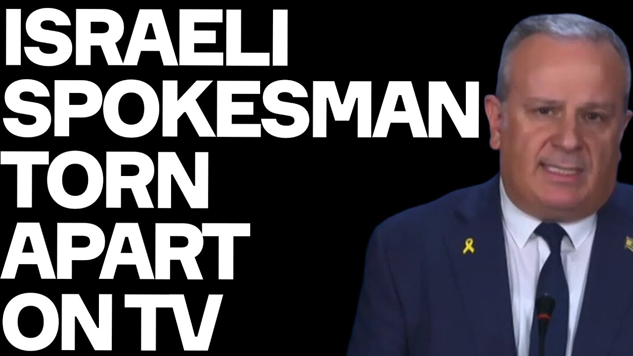 Israeli Spokesman TORN APART On TV - His Lies Completely Fall Apart