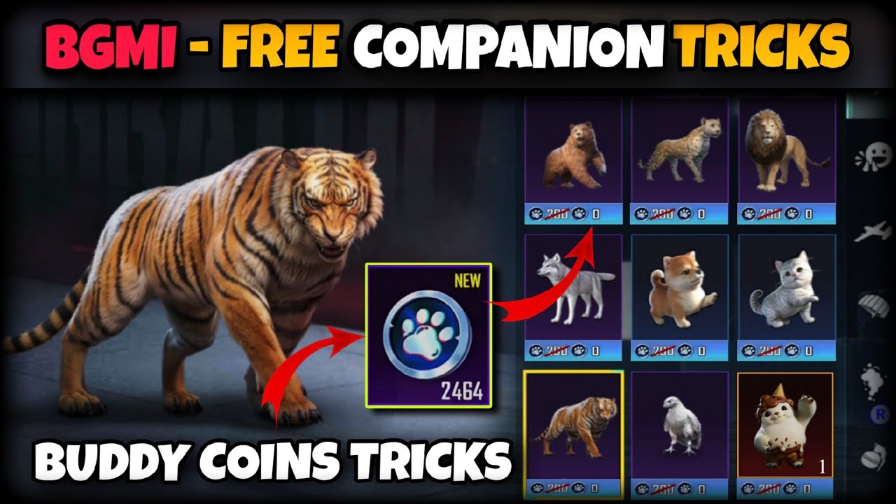 How To Get Free Companion In BGMI || BGMI Me Free Companion Kese Le 🫣🫣