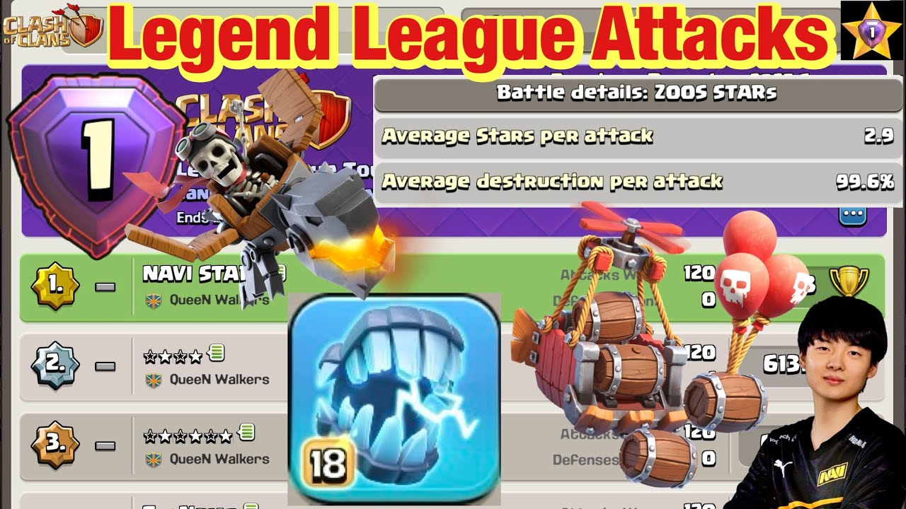 Legend League Attacks September Season Day12 DUKE CHARGE DRAGON RIDER With Army Link
