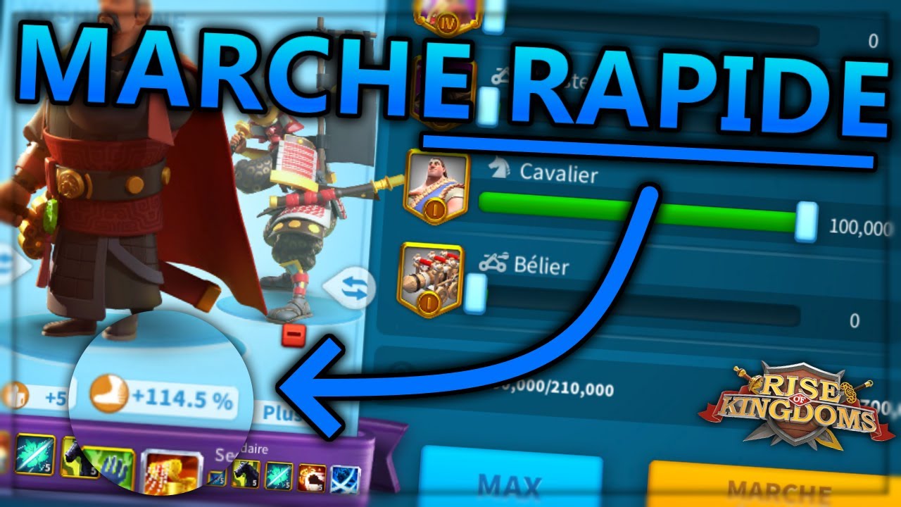 FAIRE UNE MARCHE RAPIDE (UN MUST-HAVE) | RISE OF KINGDOMS FR