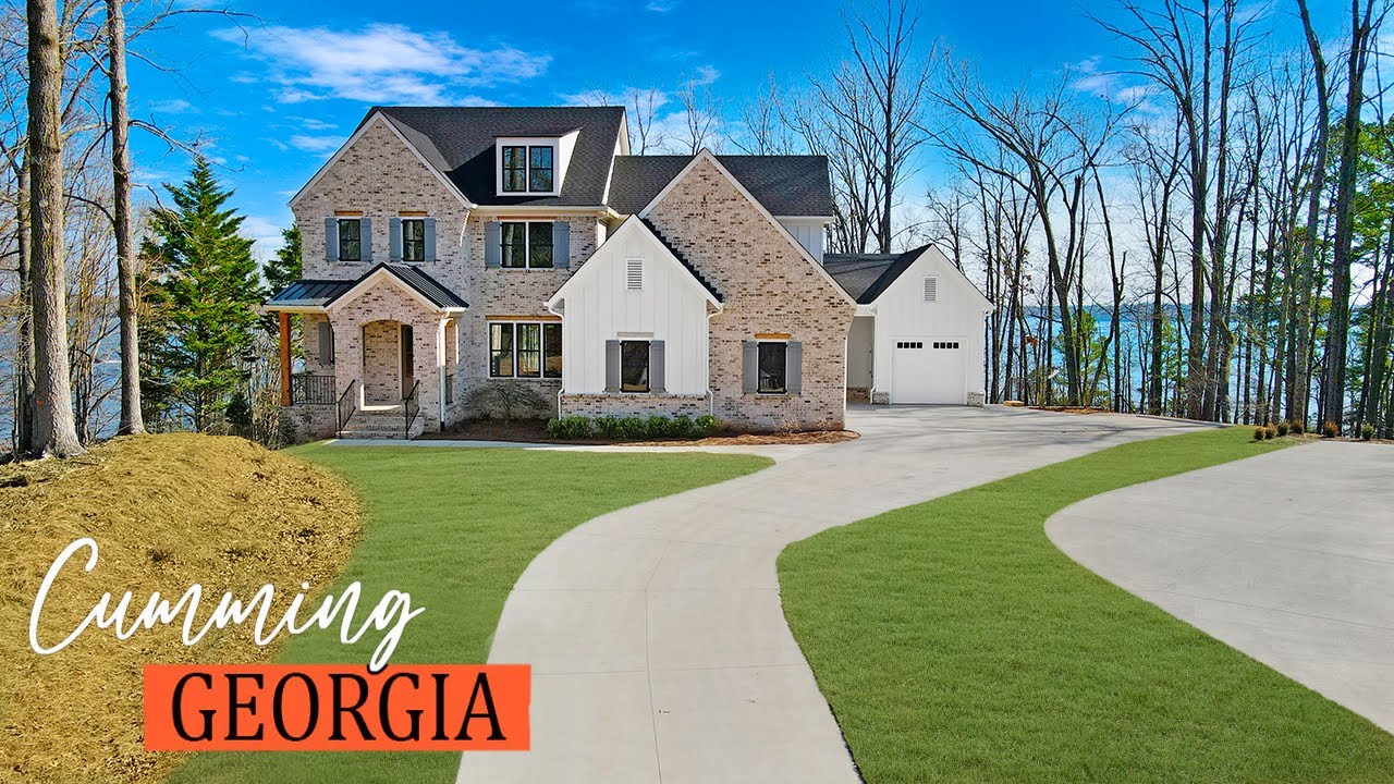 INSIDE a $3.95M MODERN FARMHOUSE with LAKE LANIER VIEWS | 2025 Dream Home Tour (Atlanta)