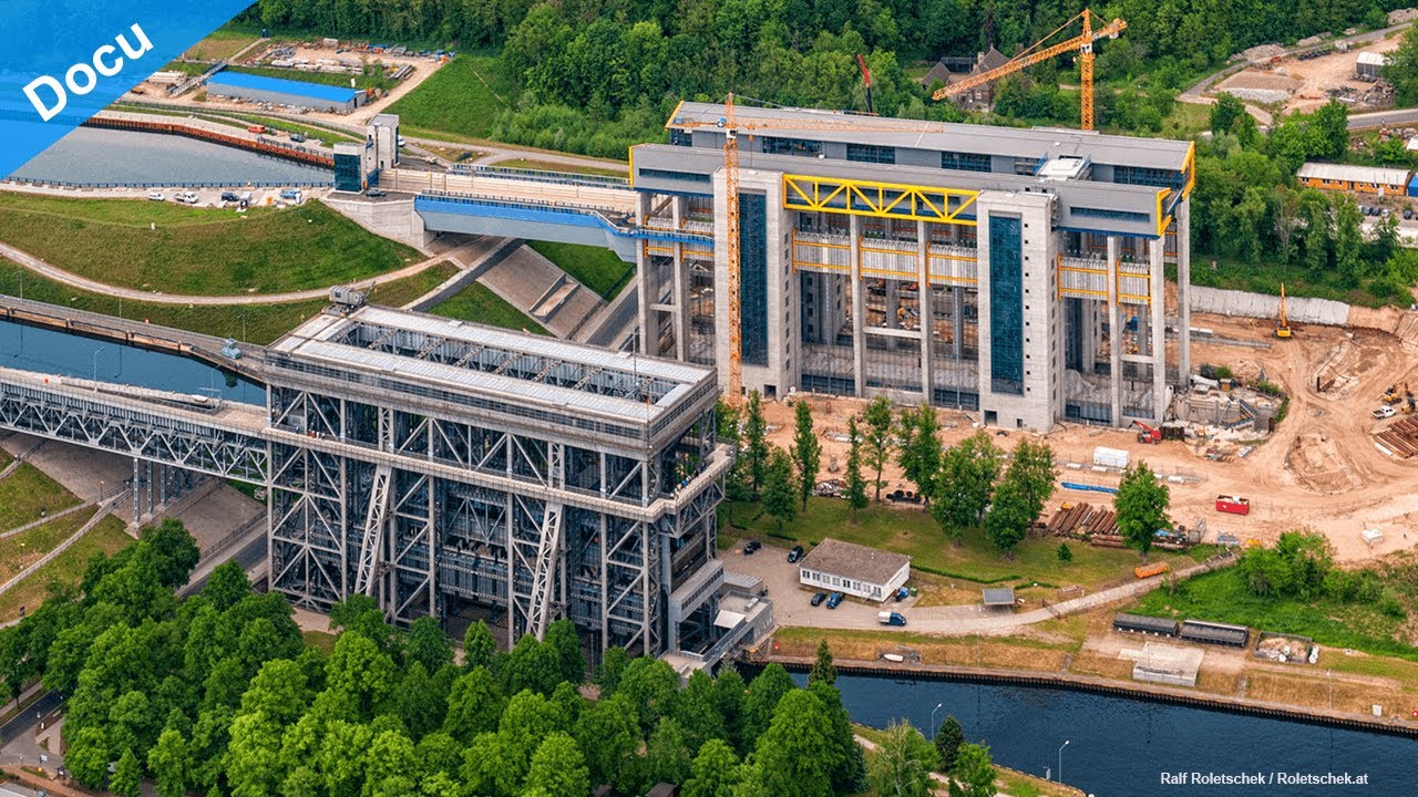SHIP LIFT of Niederfinow | A GIANT 14000 tons ELEVATOR FOR SHIPS