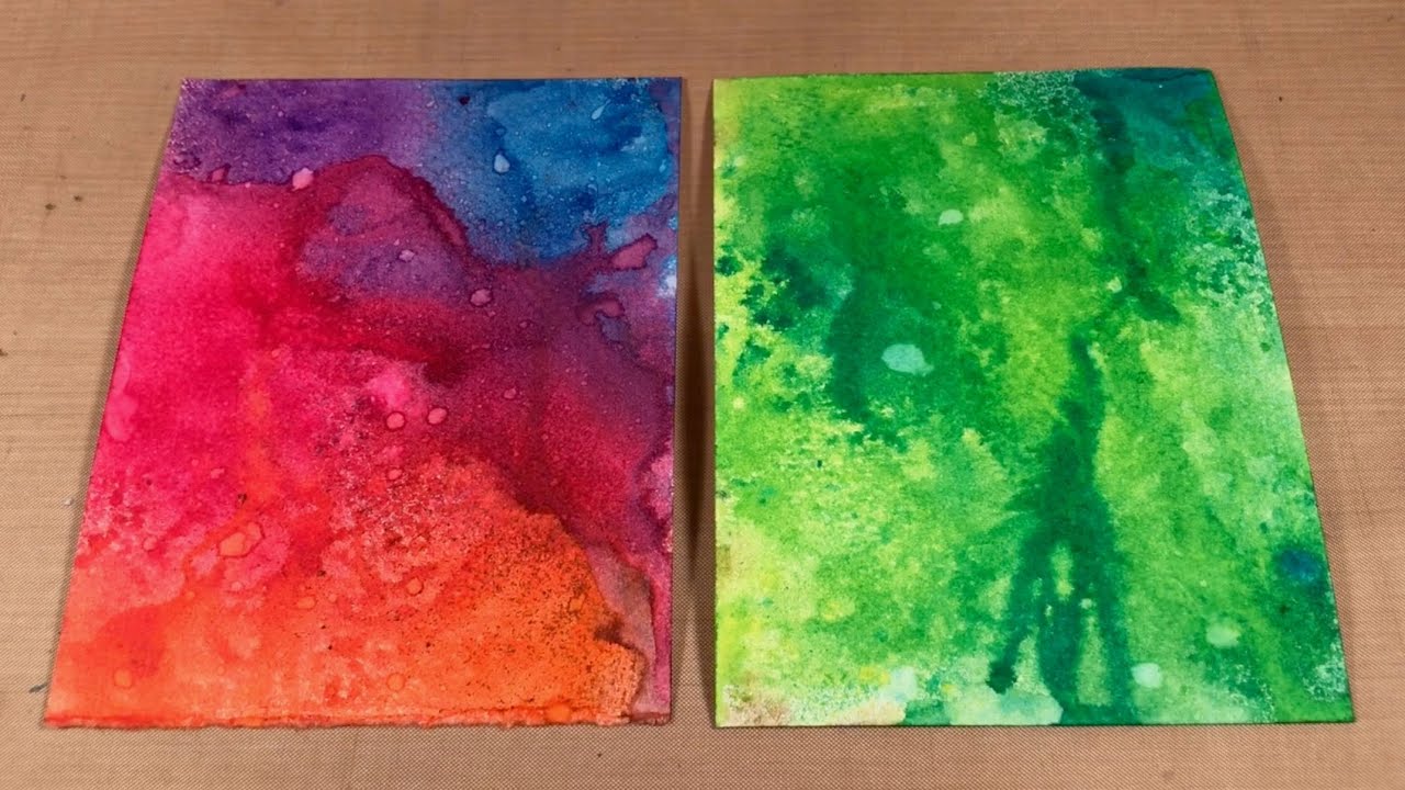 4. Distress Spray Stain Technique - Inky Backgrounds