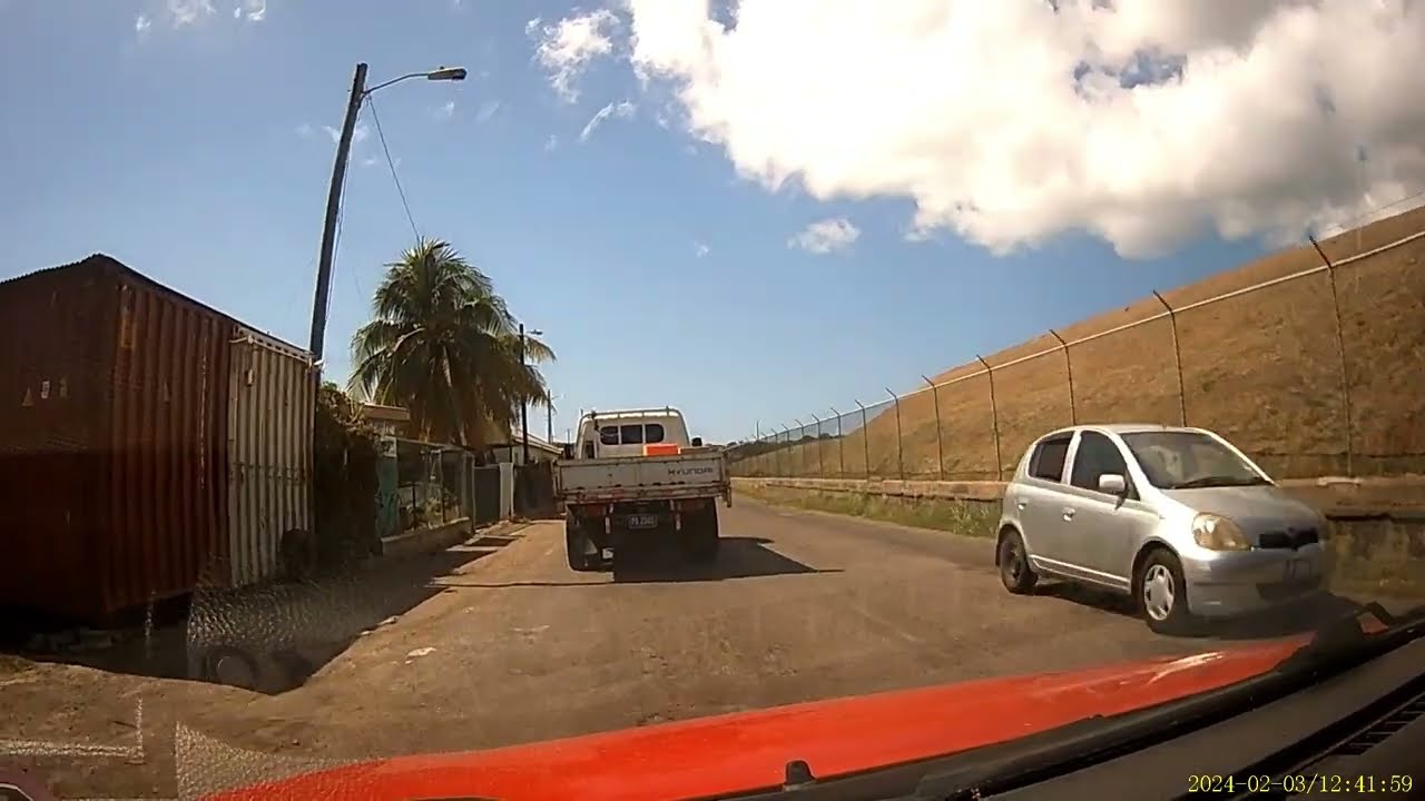 Driving in St. Kitts, Caribbean Island - Road Scenes - 3rd February, 2024