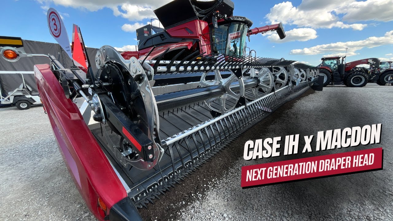 NEW Case IH x MacDon FD2 Plus Draper Header Complete Overview