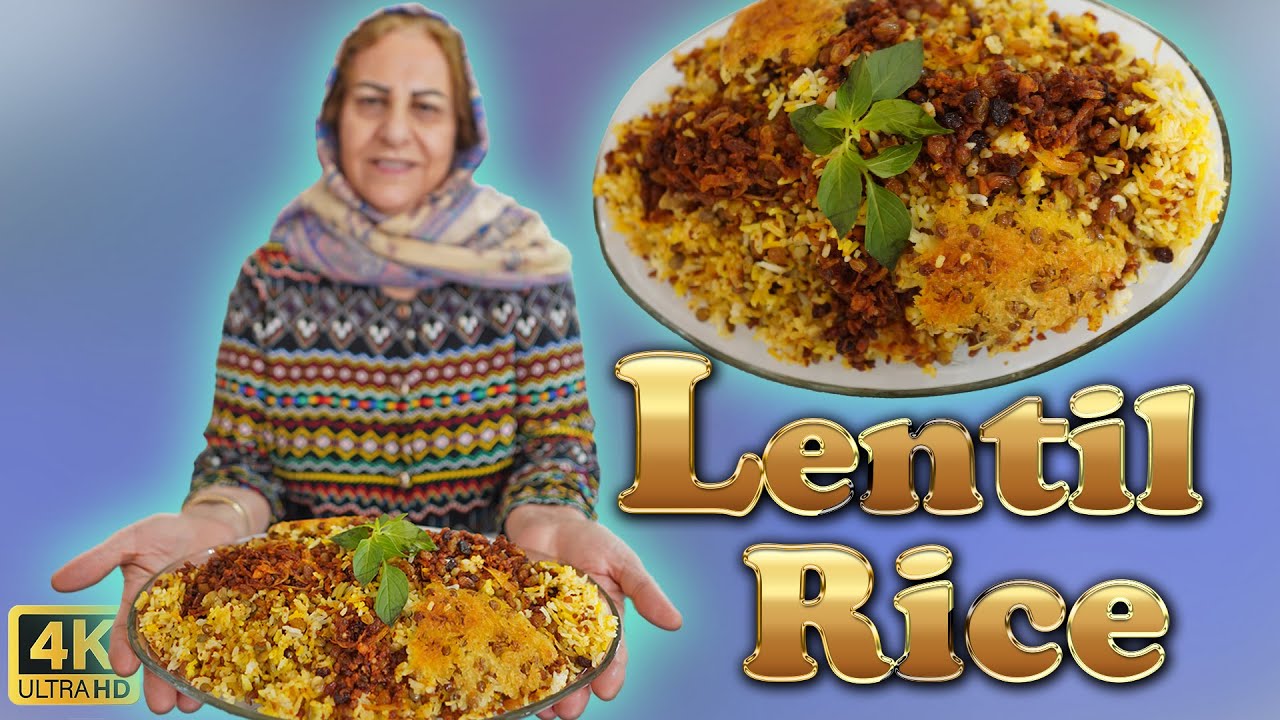 Lentils and Rice (Adas Polo | عدس پلو)  - Authentic Persian Recipe Tutorial