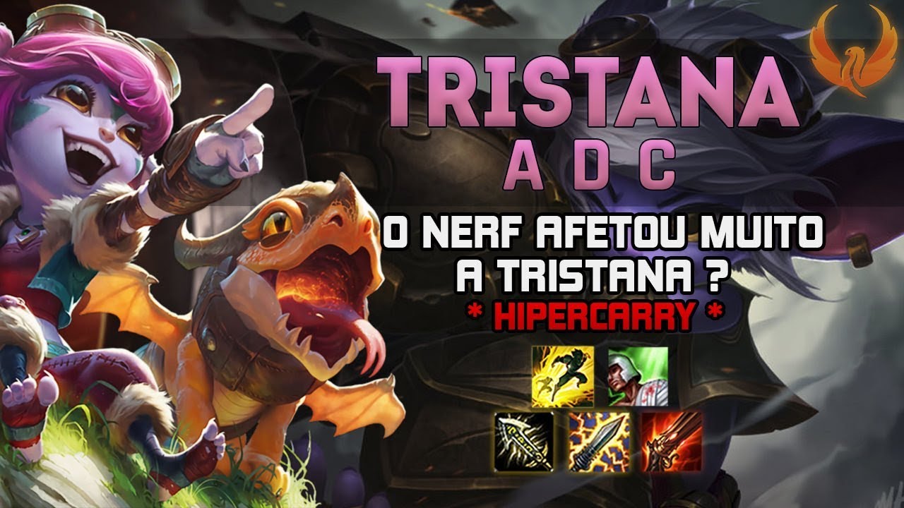 O NERF AFETOU MUITO A TRISTANA? *HIPERCARRY* - TRISTANA ADC GAMEPLAY [PT-BR]