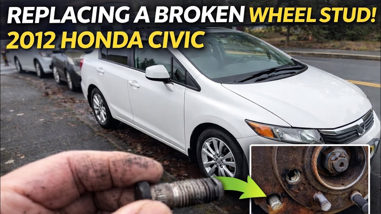 Wheel BOLT STUD replacement 2012-2015 Civic Honda￼ 9th gen