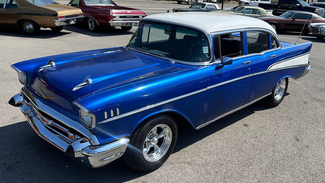 Test Drive 1957 Chevrolet Bel Air 4 Door SOLD $15,900 Maple Motors #2759