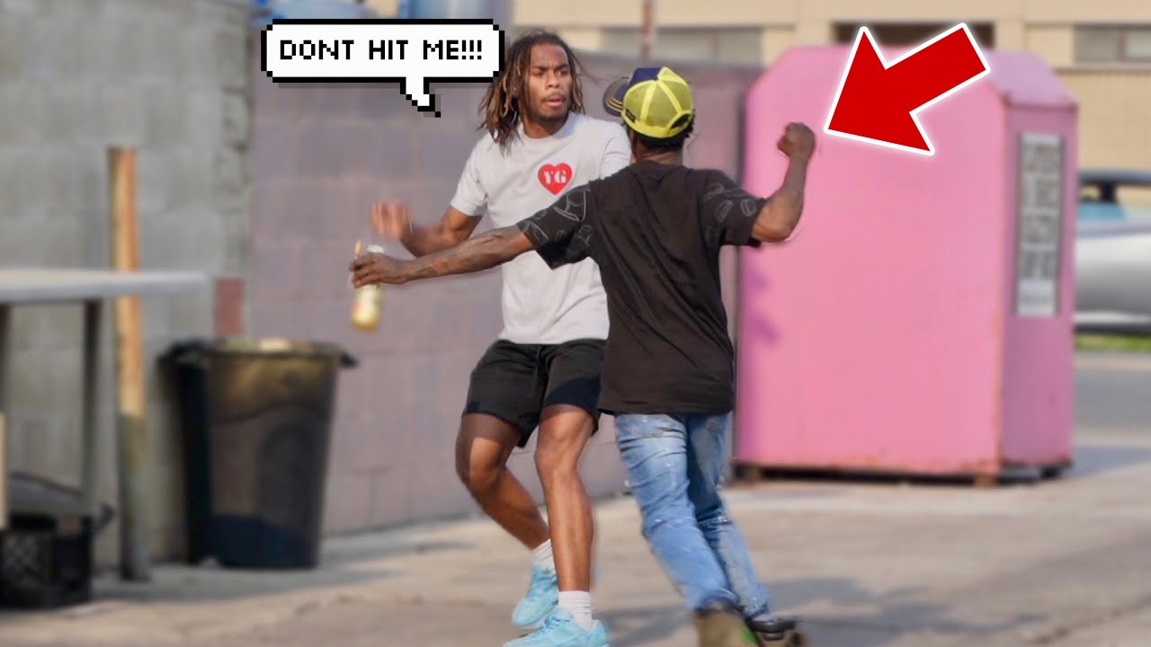 KNOCKING THUGS OUT IN THE HOOD! *GONE TERRIBLE*