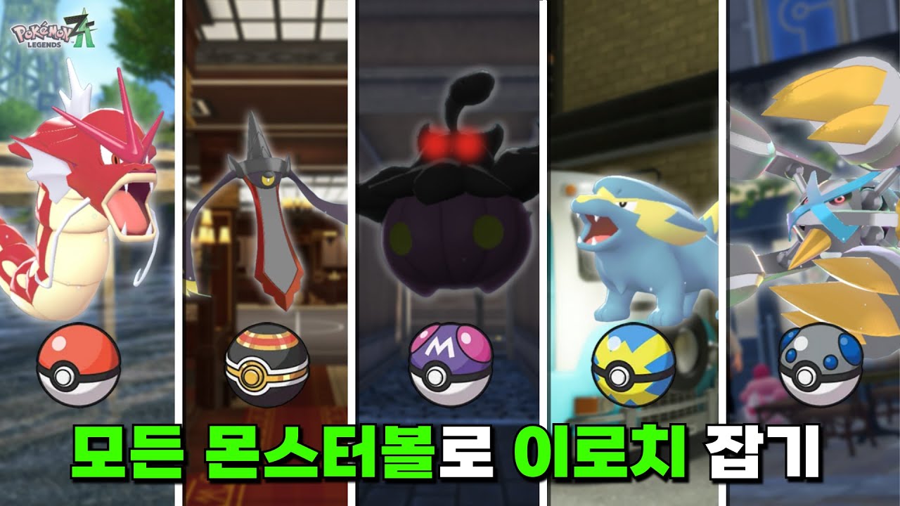 모든 몬스터볼로 이로치 잡기