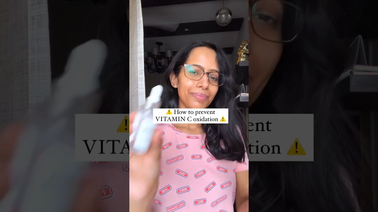 How to Preserve VITAMIN C serum. This Prevents Vitamin C oxidation
