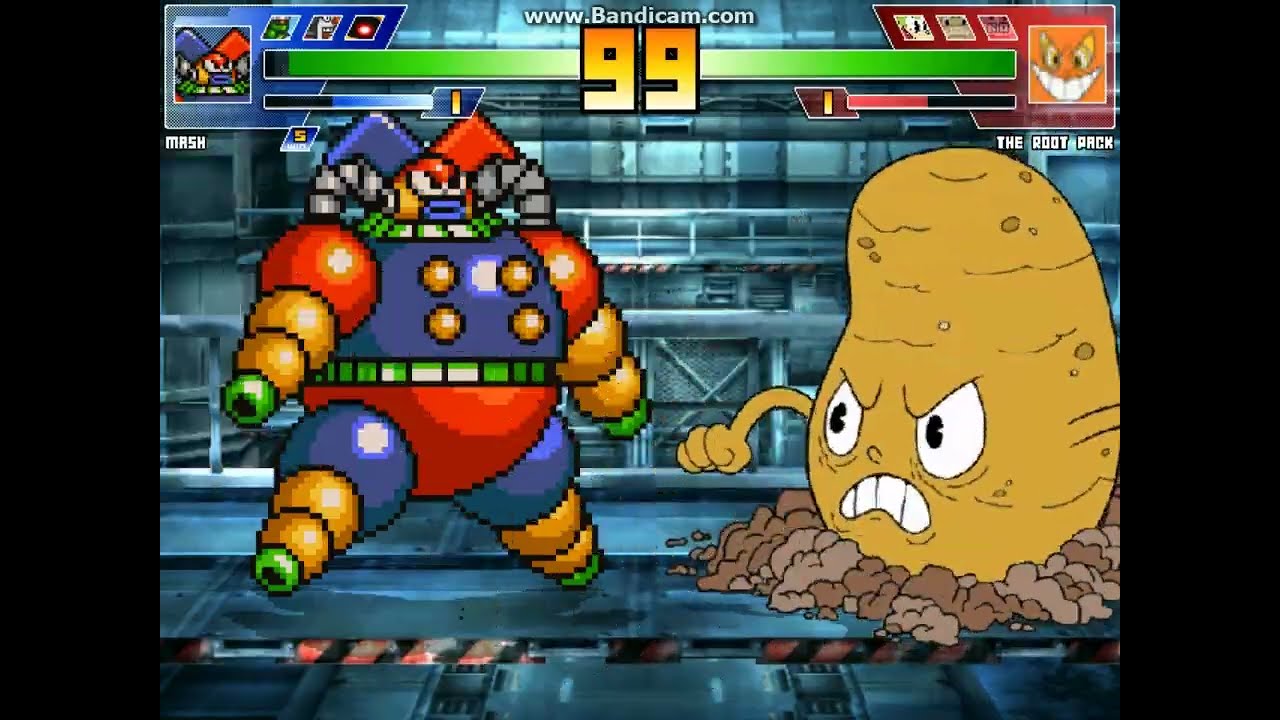 MUGEN battle #4702: Mega Man Bosses vs Cuphead Bosses