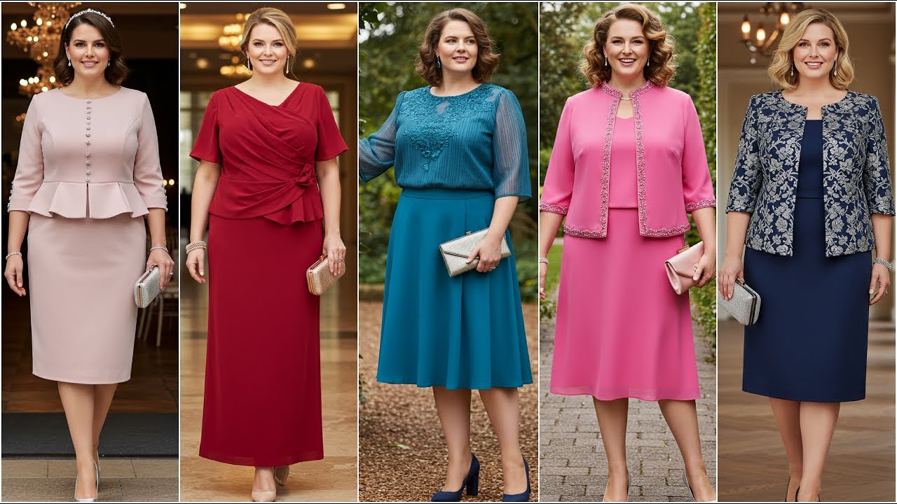 Most Stunning 2 Piece Plus Size Mother of the Bride Dresses - Plus Size Formal Wear for Weddings