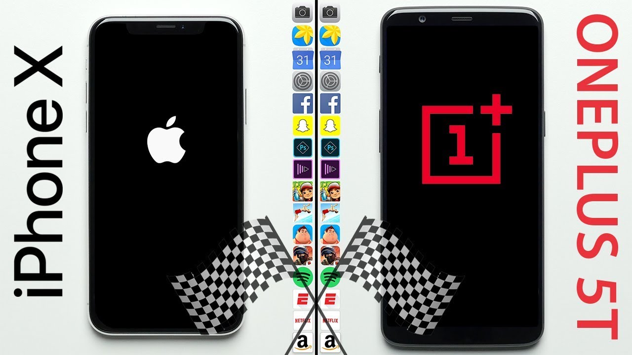 iPhone X vs. OnePlus 5T Speed Test