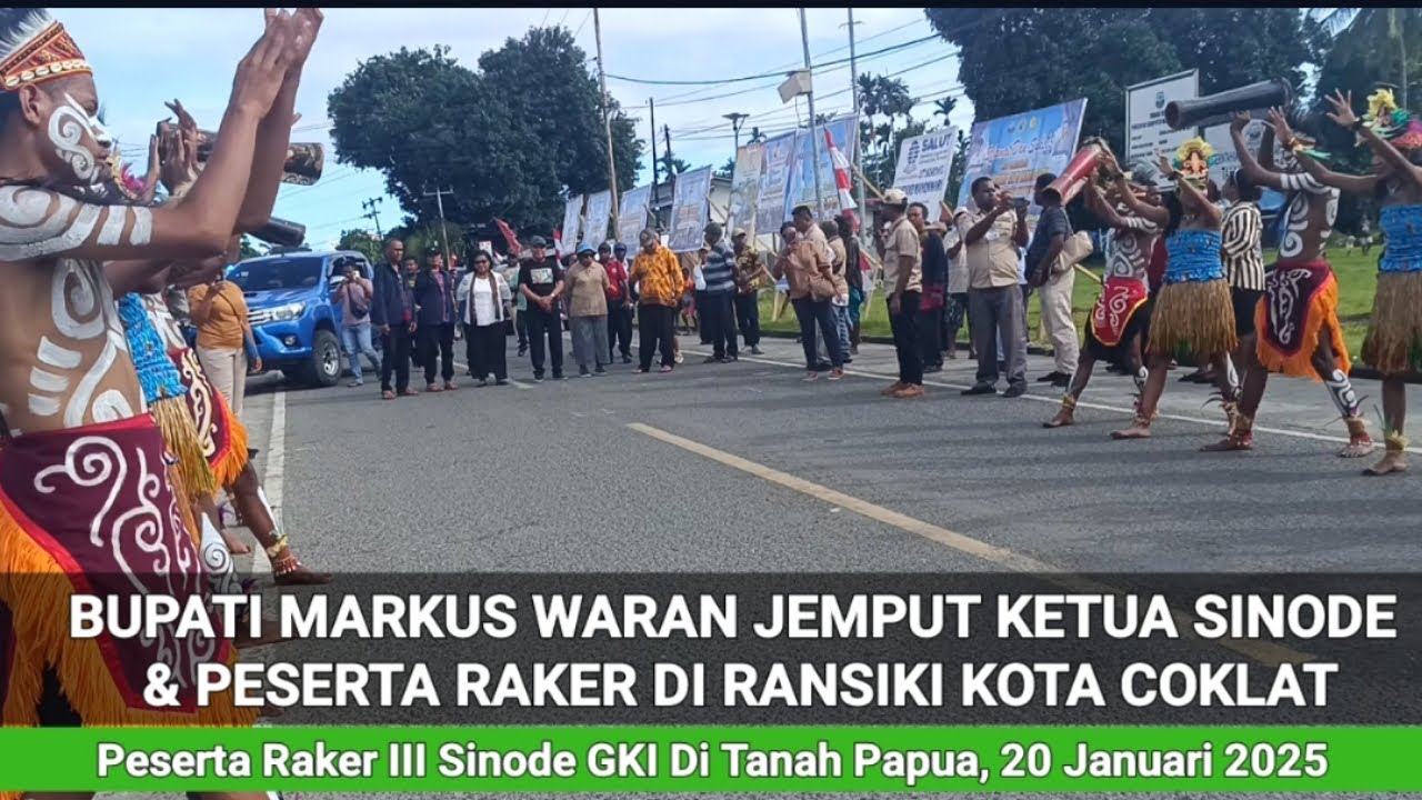 Bupati Bersama Forkopimda Mansel Jemput Ketua Sinode GKI Tanah Papua di Ransiki kota Coklat