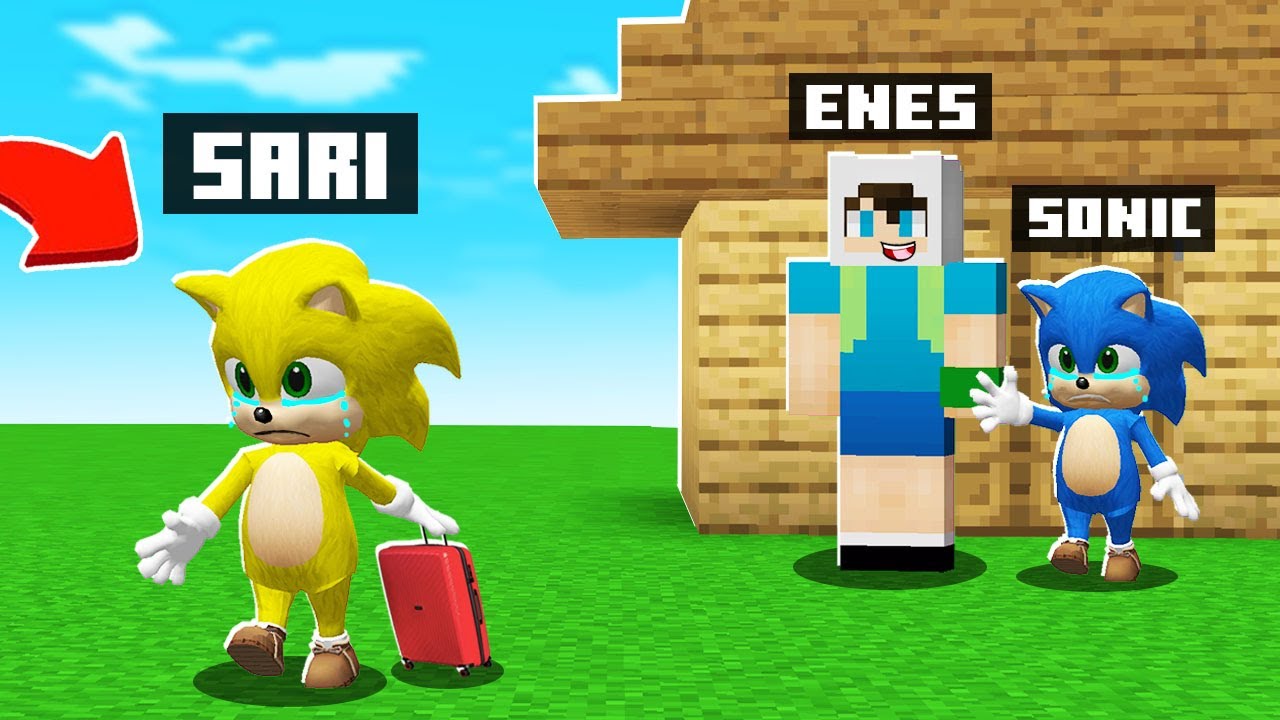 SARI ŞEYTAN SONİC EVDEN ATILDI - 😨 Minecraft